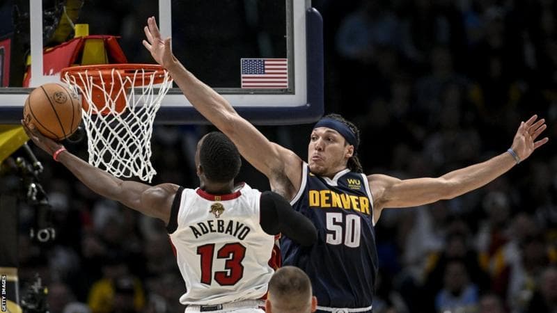 NBA Finals:Miami Heat defeat Denver to level series
