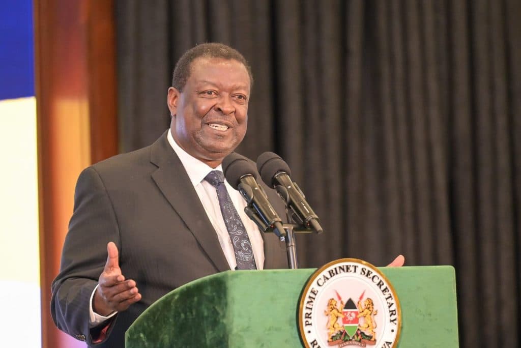 Embrace peace, humility and integrity in your work, Mudavadi tells Church