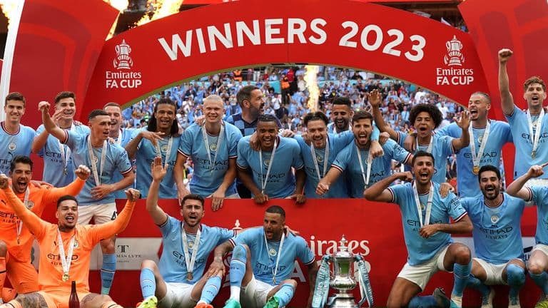 Gundogan double secures Mancity FA Cup