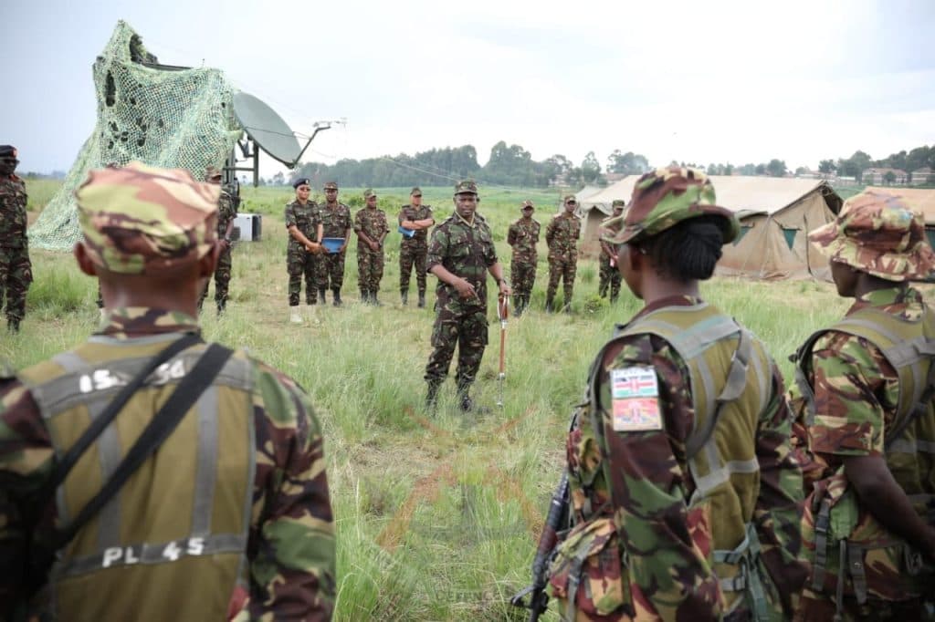 KDF troops prepare for deployment in the DRC