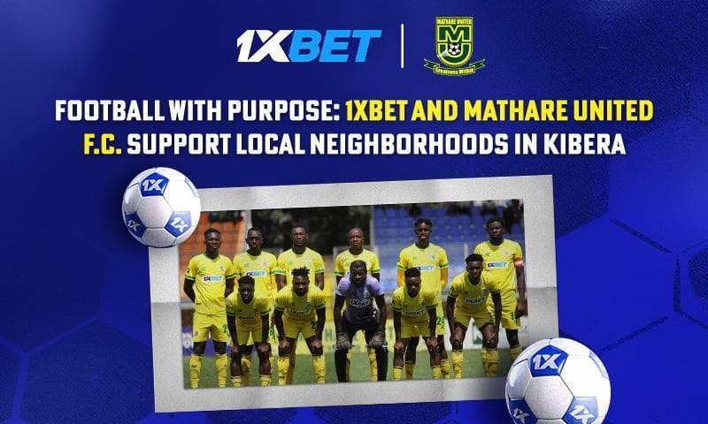 Mathare United FC,1xBet host charity match supporting grassroots football in Kibera