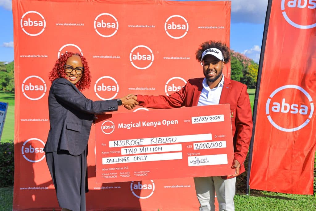 Kenya’s top pro golfer Kibugu  awarded Ksh 2 million by Absa Bank