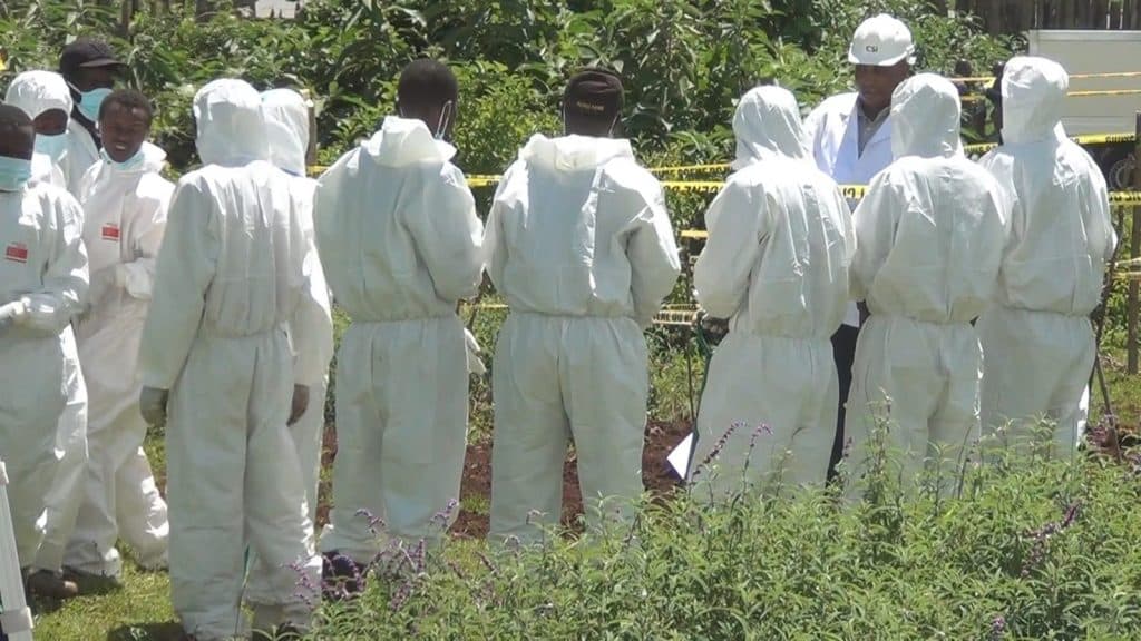 33 bodies recovered from Kericho mass grave, 25 confirmed to be infants