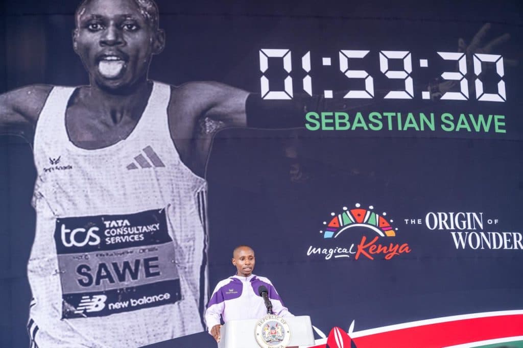 President Ruto gifts Sawe Ksh 8M after breaking world record in London