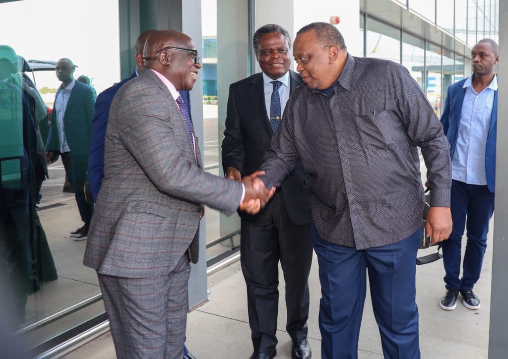 Uhuru arrives in Accra, Ghana for Tana Forum on security in Africa
