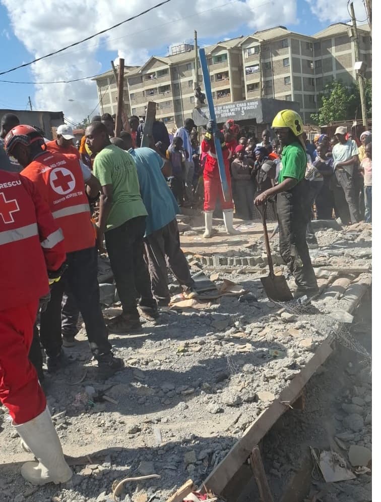 Three die after building under construction collapses in Kibera