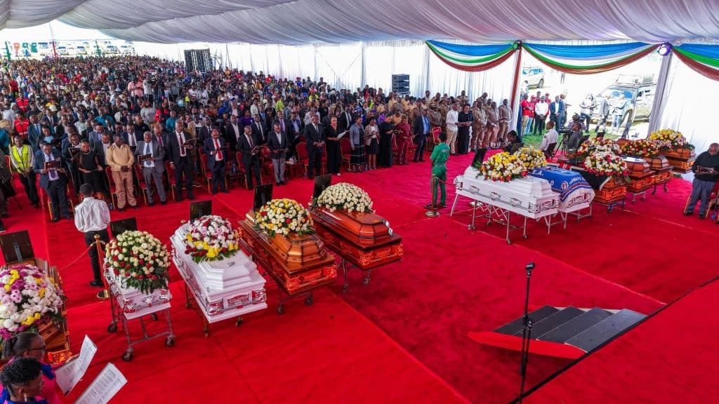 PHOTOS: Requiem mass for 16 Nyeri road crash victims underway