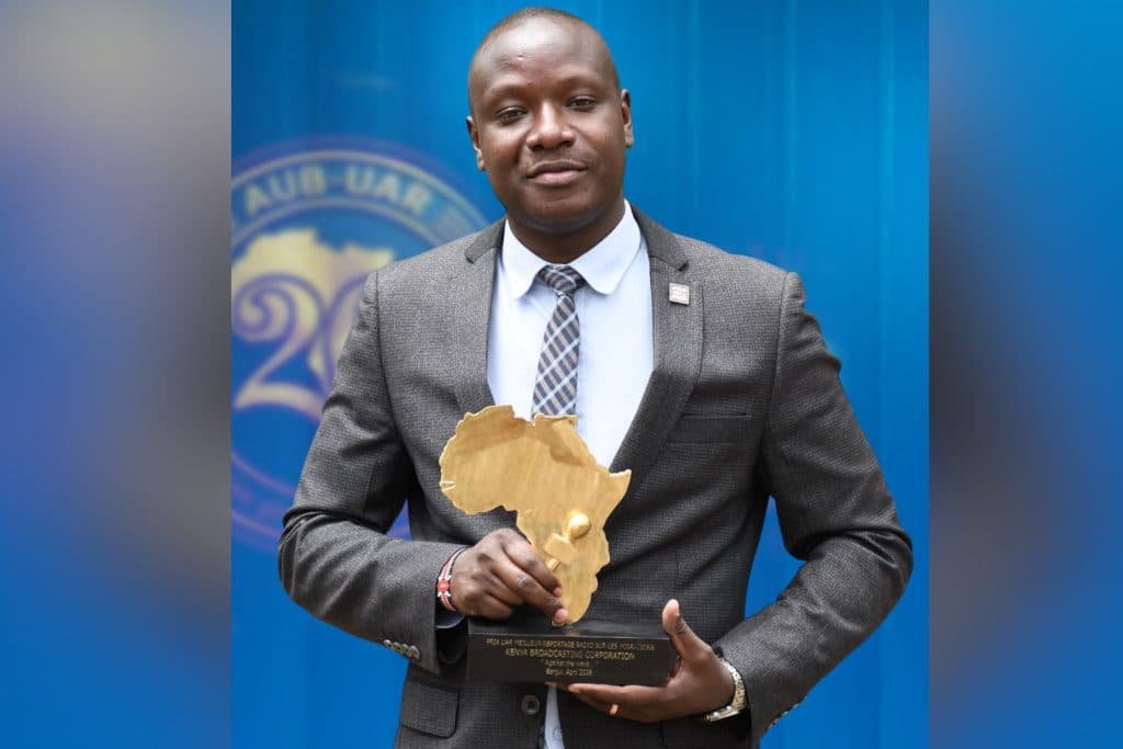 KBC Producer Benard Timbe wins AUB Award in Gambia