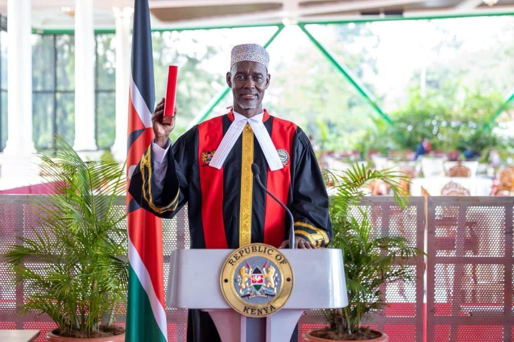 Justice Mohammed Warsame sworn in as Judge of the Supreme Court