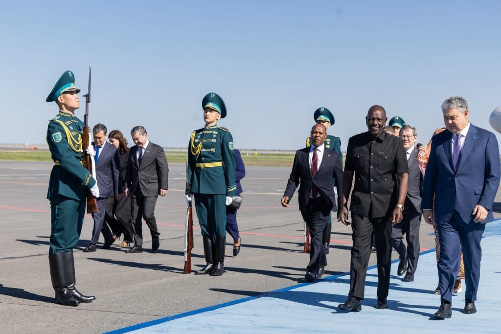 President Ruto arrives in Kazakhstan for two day official tour