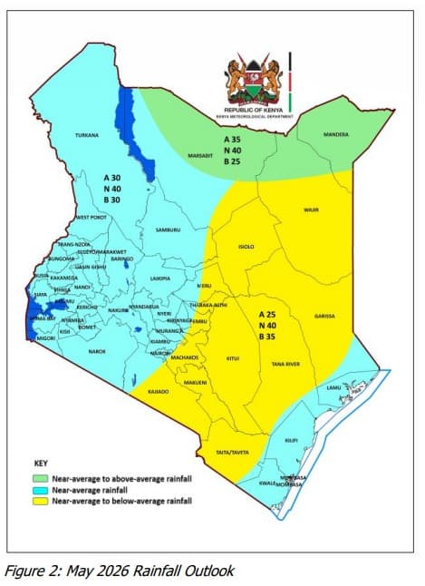 Cessation of long rains season begins in mid-May