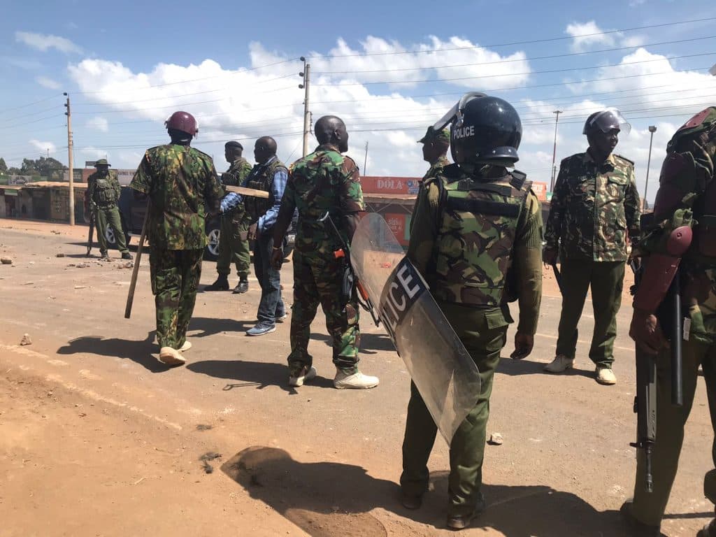 Police mount patrols as towns remain deserted