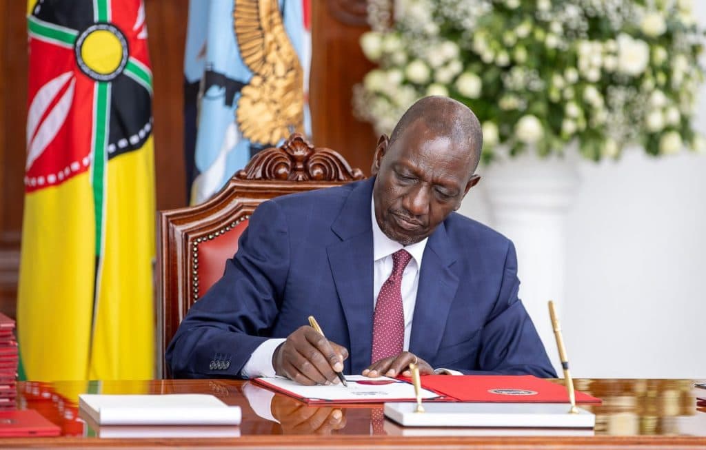 President William Ruto signs key bills into law
