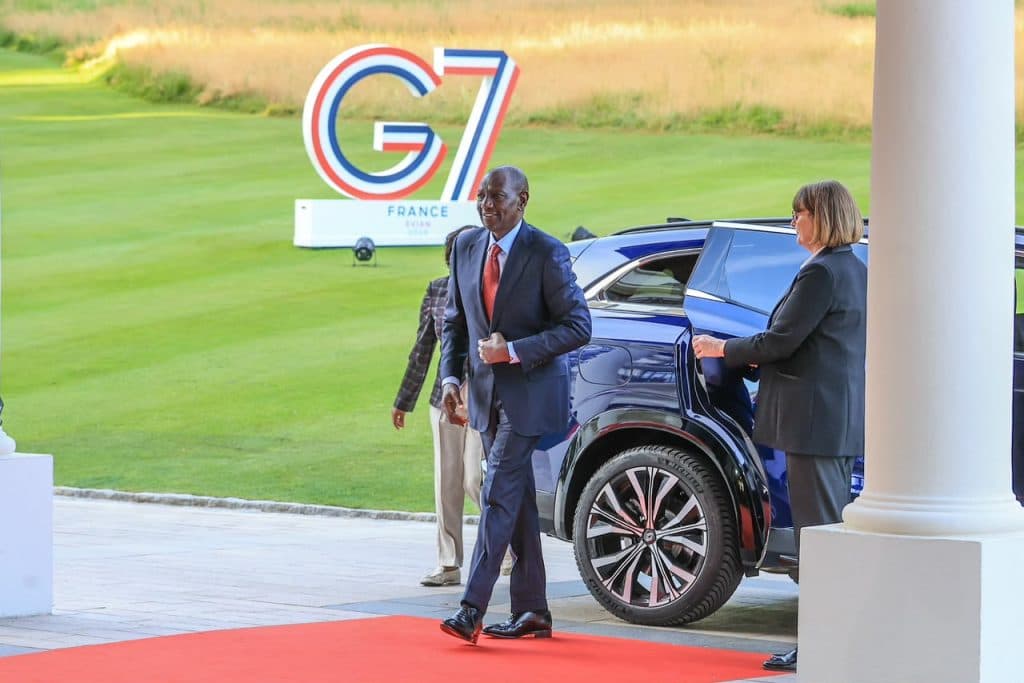 Ruto arrives in France for G7 Summit