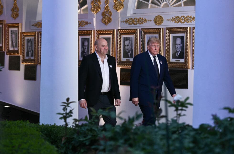 Trump hosts UFC cage fight for 80th birthday on White House lawn