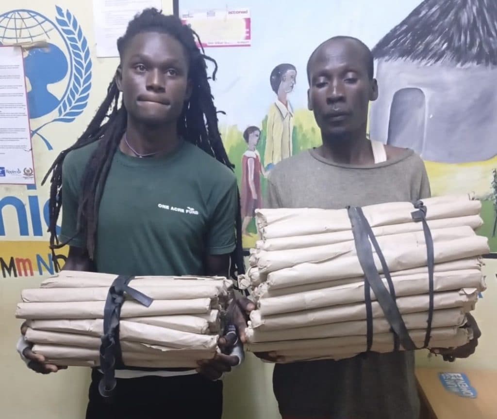 Two nabbed ferrying bhang on motorcycle in Migori