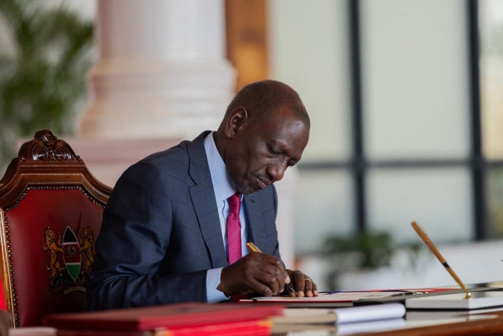 President William Ruto signs Finance Bill 2026 into law