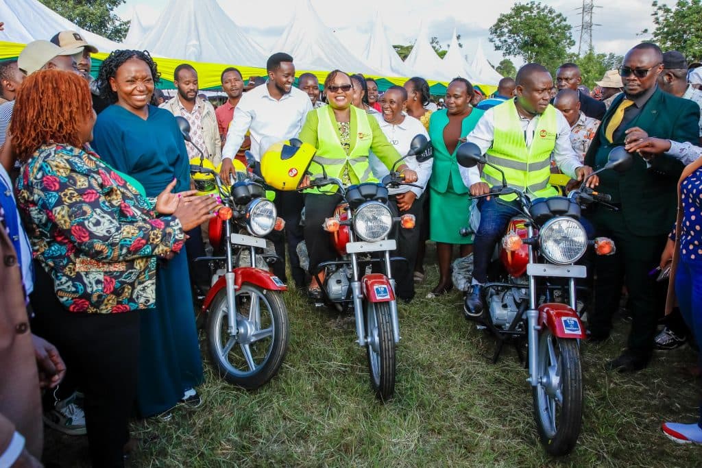 Waiguru rolls out community empowerment drive as dairy farmers receive 13 milk coolers