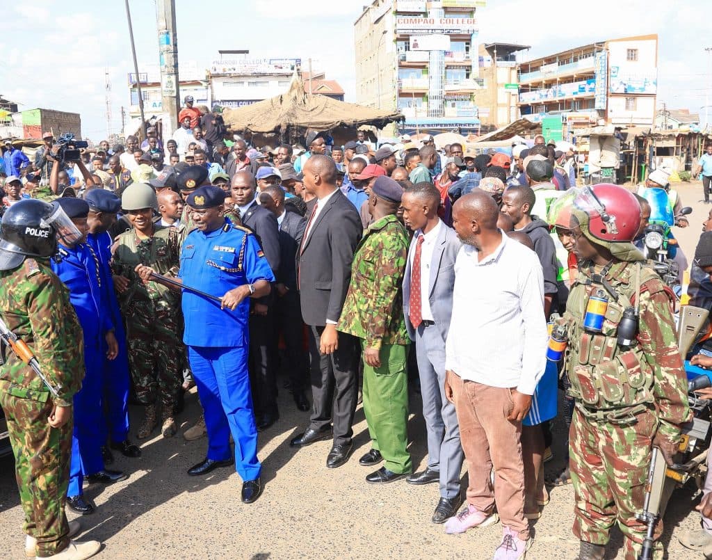 Saba Saba Day: IG Kanja conducts security assessment in Nairobi, Kiambu