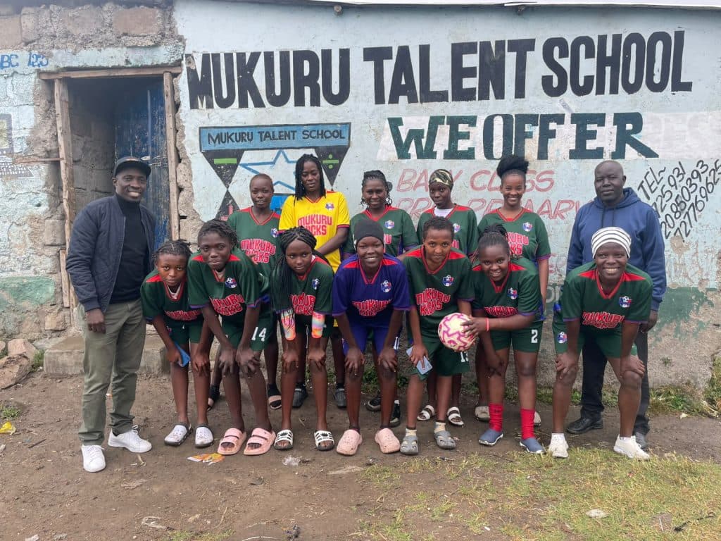 Obonyo donates sport kits to Mukuru Talent Women football team