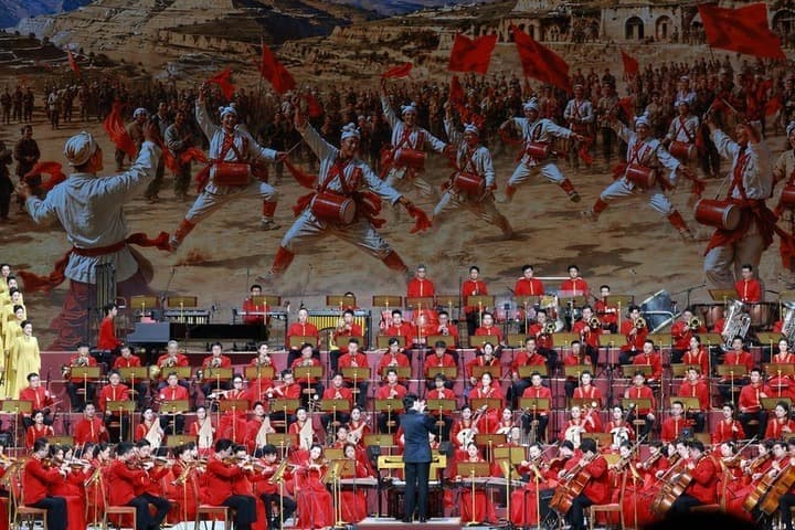 A concert titled "Putting the People First" is held in celebration of the 105th anniversary of the founding of the Communist Party of China (CPC) in Beijing, capital of China, June 29, 2026. (Xinhua/Ding Lin)