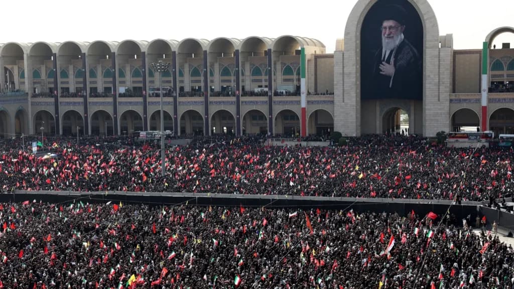 Large crowds gather in Tehran on first day of Ayatollah Khamenei’s funeral