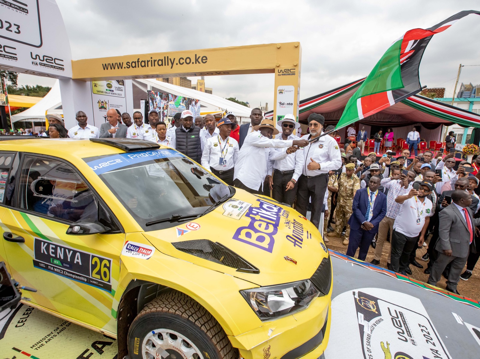 Fanfare and excitement as WRC Safari Rally kicks off in Nairobi